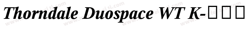 Thorndale Duospace WT K字体转换
